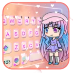 Logo of Cute Cartoon Girl Keyboard The android Application 